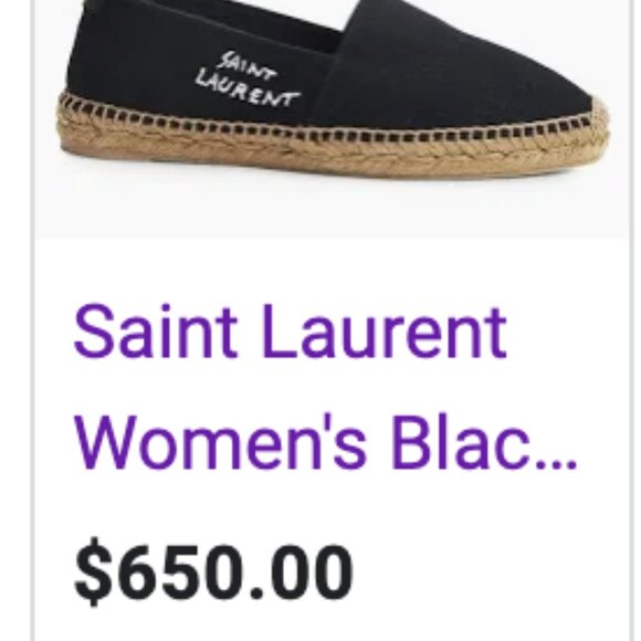 SOLD!NWT SAINT LAUREN ESPADRILLES - Picture 3 of 9